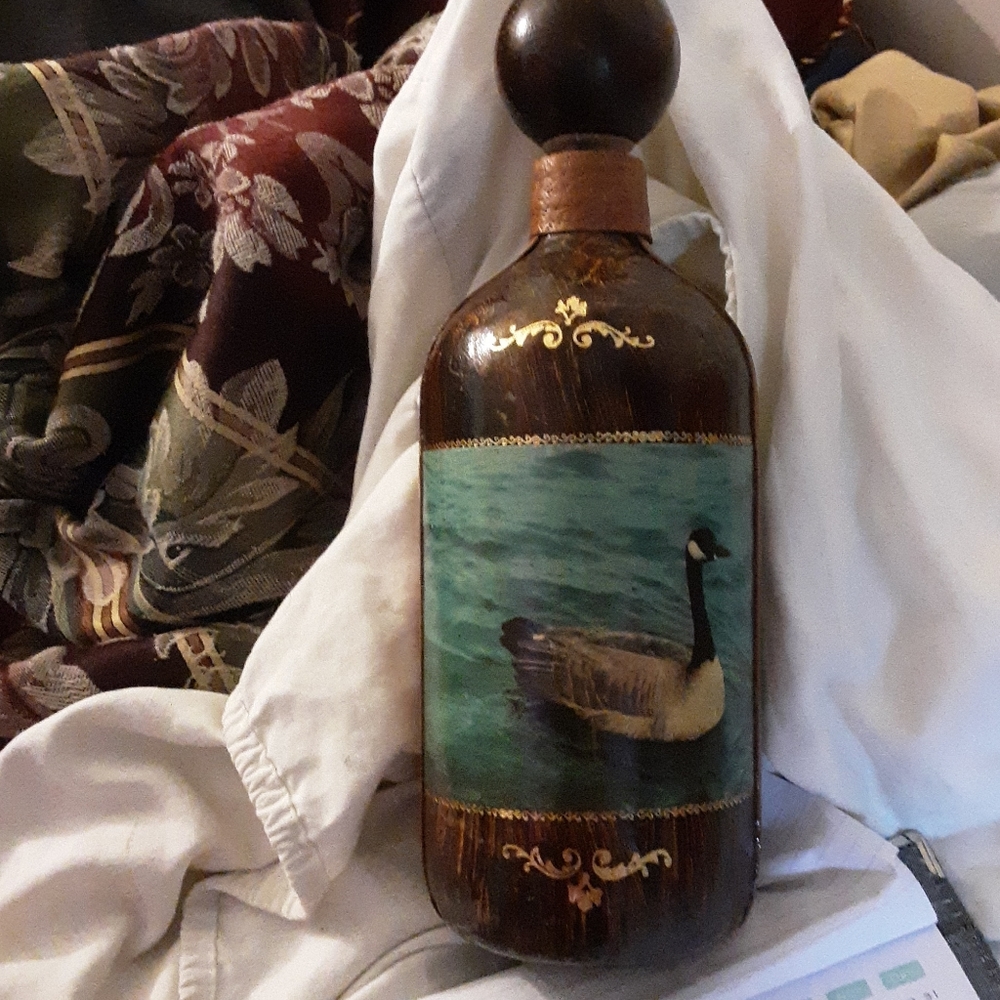 Bottle Wrapped in Leather